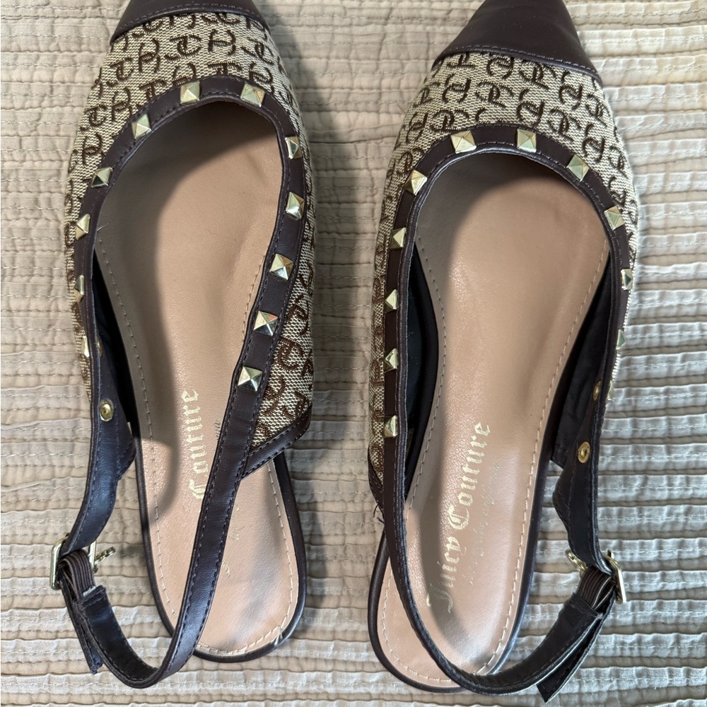 Juicy Couture Brown and Beige Women's Shoes